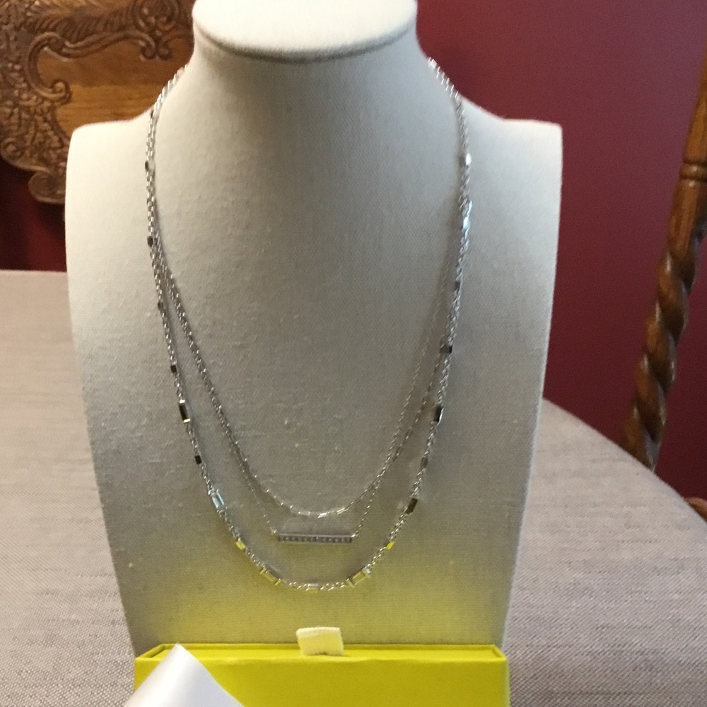 Kendra Scott Silver Layered Necklace NWT